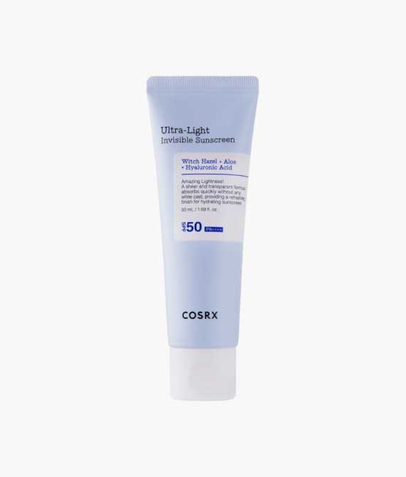 COSRX – Ultra – Light Invisible Sunscreen SPF50+/PA++++ – Lekki Nawilżający Krem z Filtrem Przeciwsłonecznym – 50ml