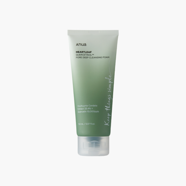 Anua - Heartleaf Quercetinol Pore Deep Cleansing Foam - Dogłębnie Oczyszczająca Pianka do Twarzy - 150ml